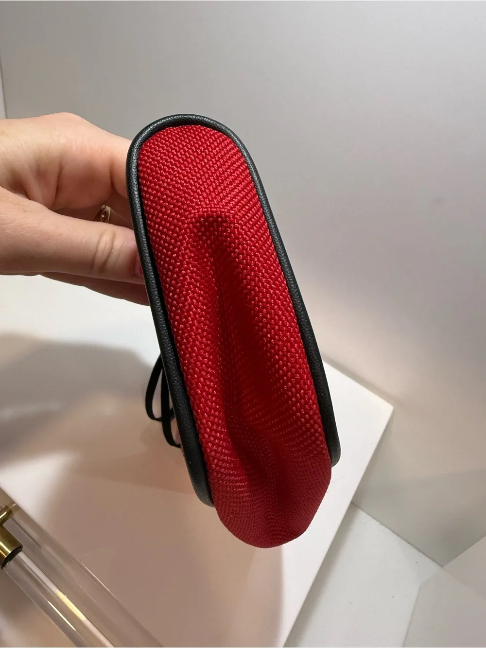 Burberry Red Canvas Clutch